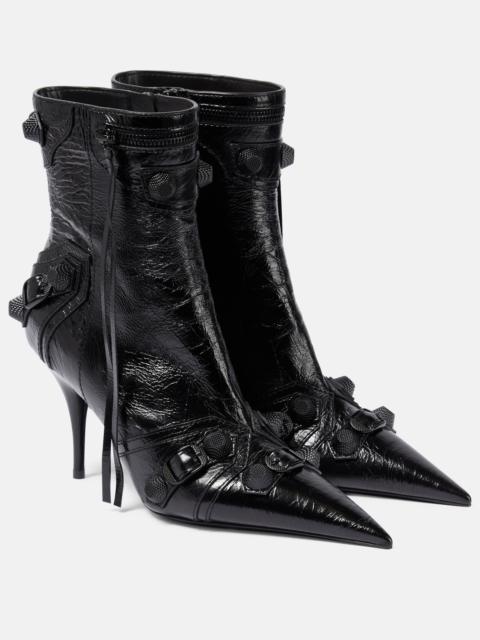 BALENCIAGA Cagole leather ankle boots
