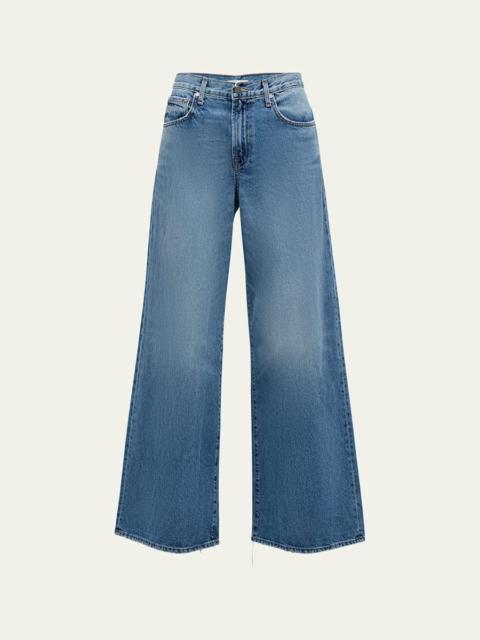TWP Tiny Dancer Wide-Leg Denim Jeans