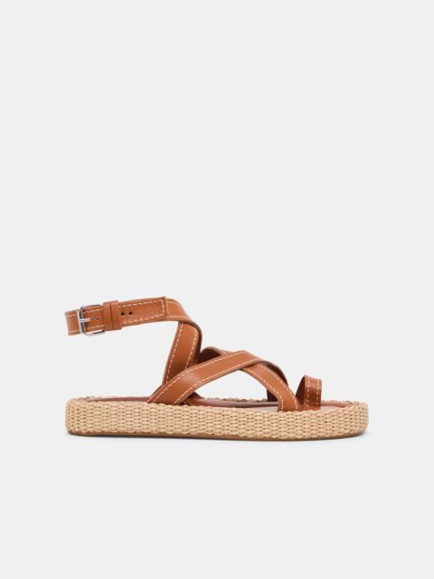 dolce vita ROXIE SANDALS BROWN LEATHER