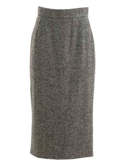 textured midi skirt