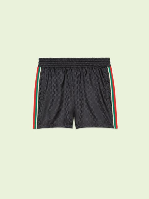 GG jacquard nylon swim shorts