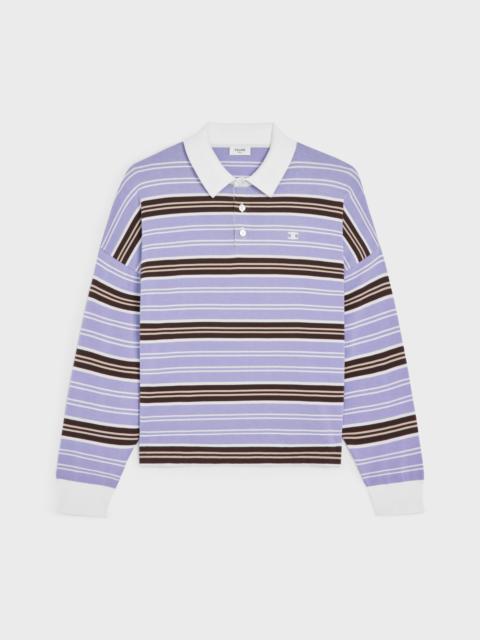 CELINE polo sweater IN striped cotton