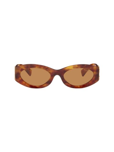Miu Miu Brown 'Miu Glimpse' Sunglasses