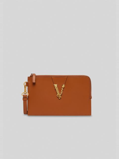 VERSACE Virtus Leather Pouch