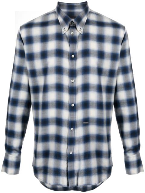 DSQUARED2 checked long-sleeve shirt
