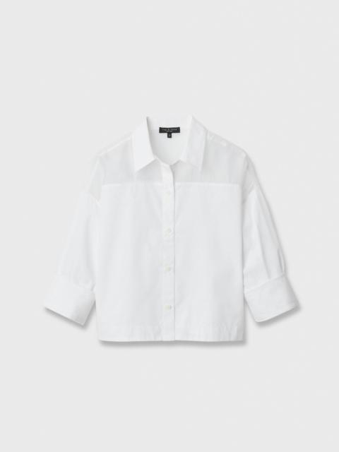 rag & bone Elly Poplin-Organza Shirt