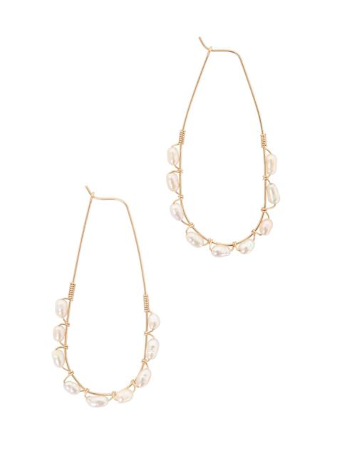 Zimmermann LONG WRAP PEARL HOOPS