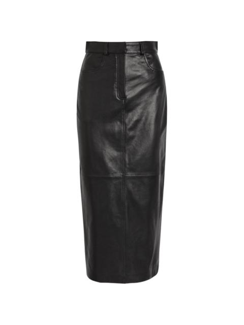 NOUR HAMMOUR Ghalia pocket panelled midi skirt