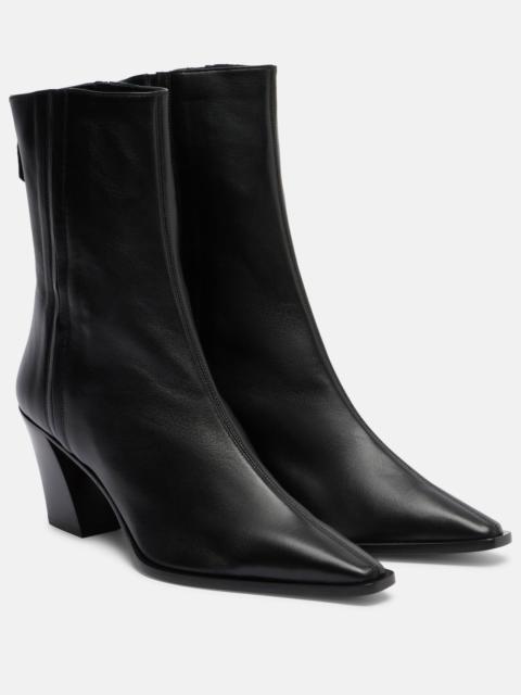 AQUAZZURA Francoise 70 leather ankle boots