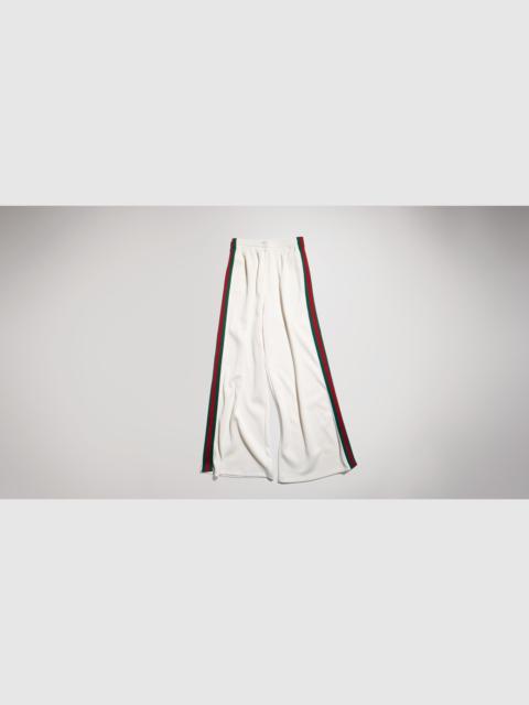 GUCCI Rib cotton jersey leisure pants with Web
