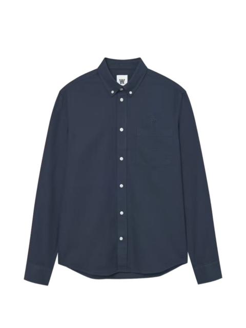 Wood Wood Adam buttoned embroidered shirt