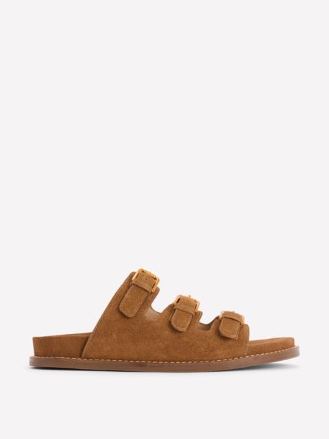 BODEN Triple Strap Footbed Sandal-Tan