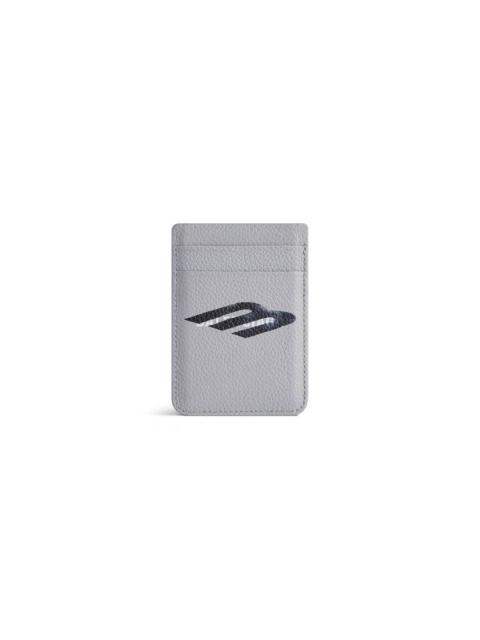 BALENCIAGA Men's Cash Magnet Card Holder  in Grey/black/white
