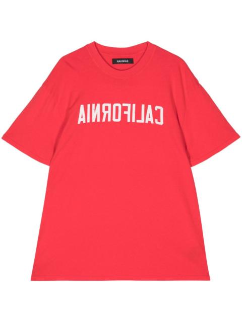 NAHMIAS California-print cotton T-shirt