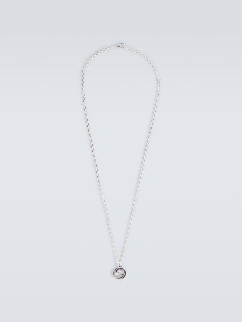 Interlocking G sterling silver necklace
