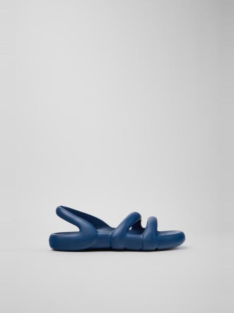 CAMPER Kobarah Flat Blue Sandals for Women.