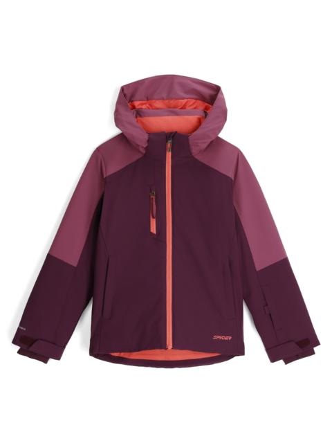 SPYDER Girls' Mila Jacket- Plum