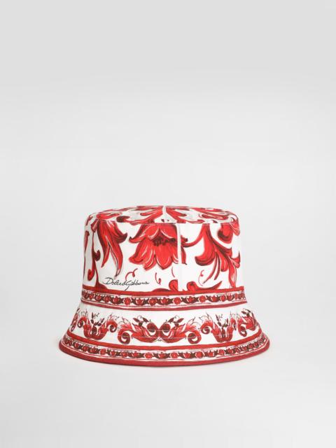 Dolce & Gabbana Majolica-print drill hat