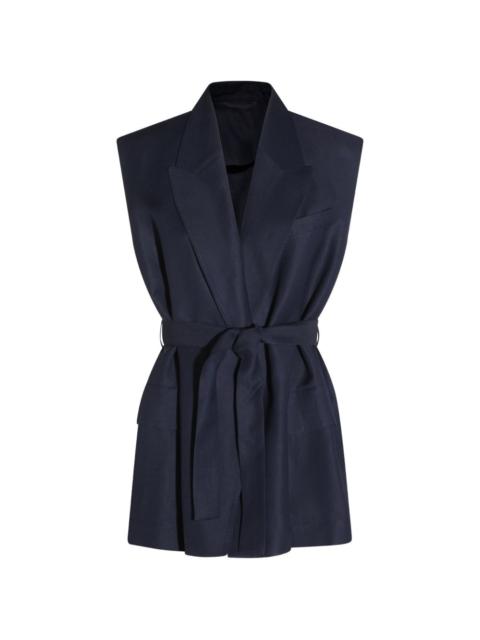 Brunello Cucinelli sleeveless belted waistcoat
