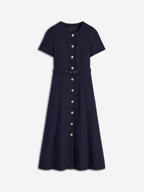 BODEN Charlotte Cotton Midi Dress-Navy