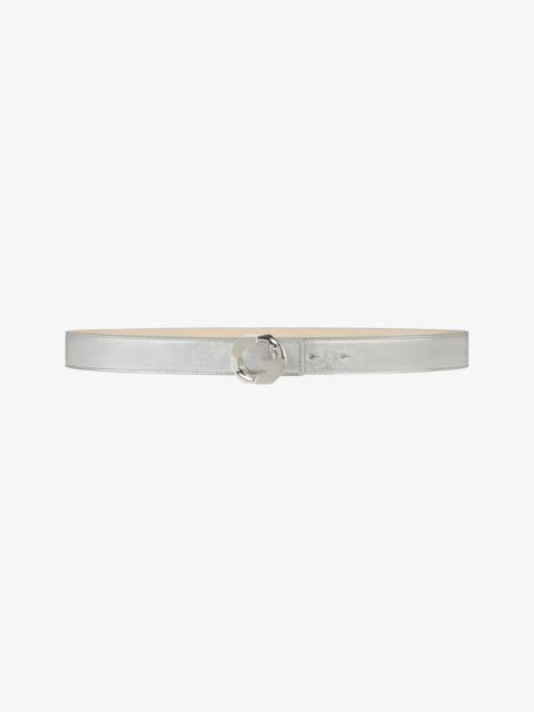 Givenchy G CHAIN BUCKLE REVERSIBLE BELT IN LAMINATED LEATHER