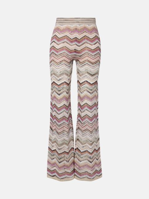 Missoni Zigzag lamé wide-leg pants
