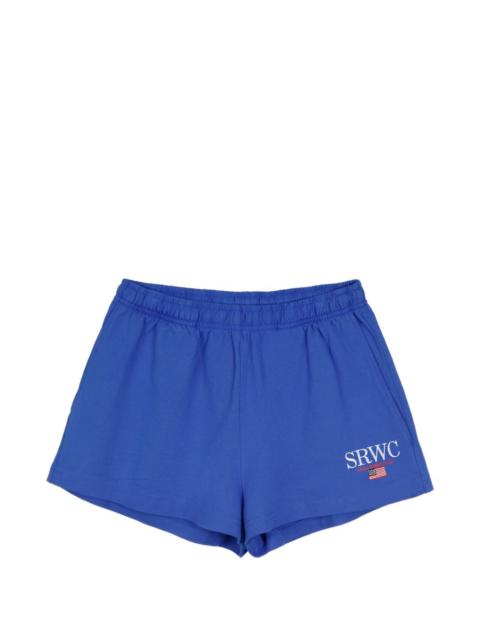 Sporty & Rich Nautical Disco elasticated graphic shorts