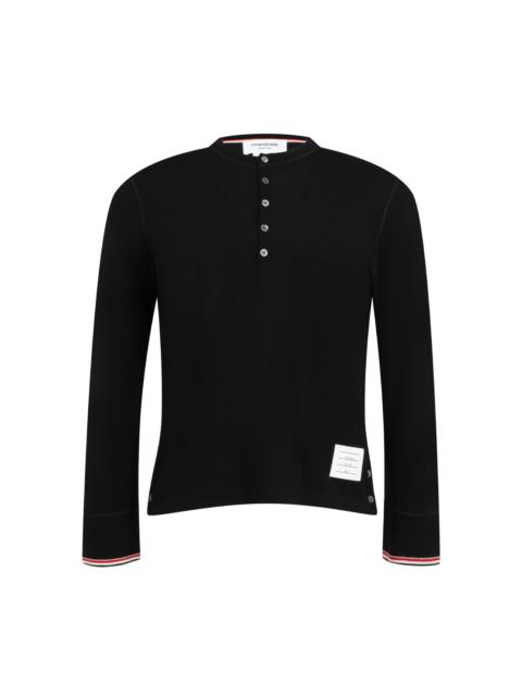 Thom Browne Stripe Wool Jersey Henley Top