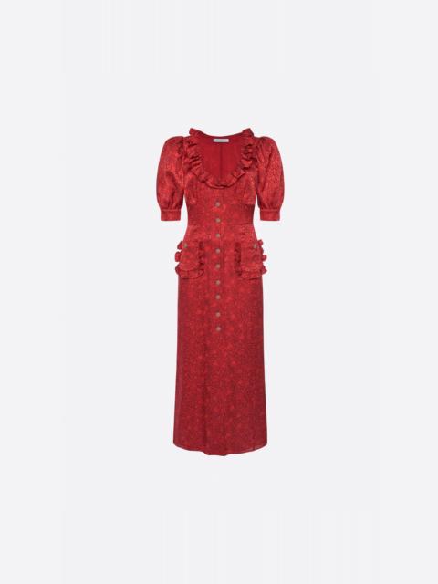 Alessandra Rich JACQUARD MIDI DRESS