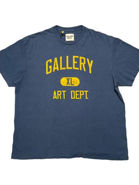 GALLERY DEPT. Art Dept Short Sleeve Tee Shirt "Navy Yellow" GDADSSTSNY