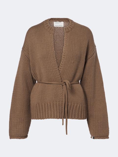 extreme cashmere N°384 Ginza cashmere wrap cardigan