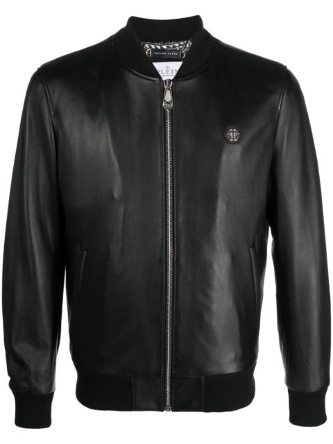 PHILIPP PLEIN bomber leather jacket