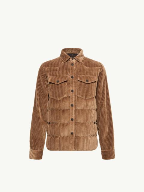 Moncler Grenoble Gelt Corduroy Down Shirt Jacket