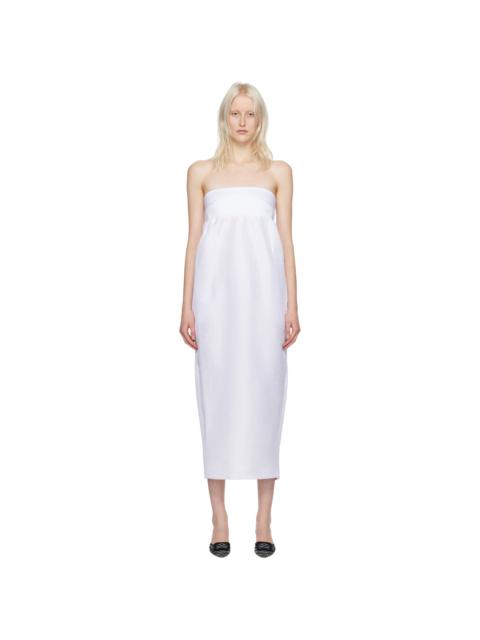 KIKA VARGAS SSENSE Exclusive White Rosetta Maxi Dress