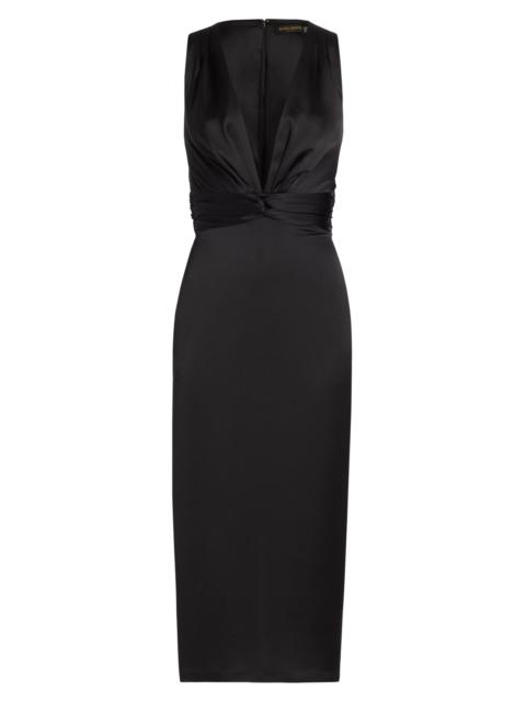 RAMY BROOK Women's Talon Satin Plunge Midi-Dress - Black