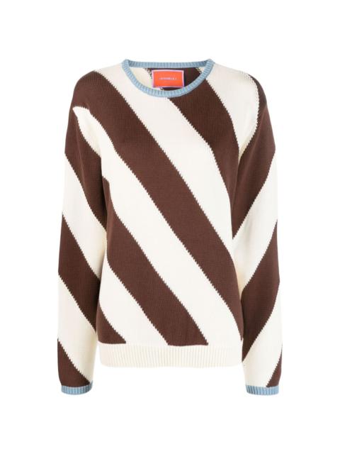 La DoubleJ Veneziana striped cotton jumper