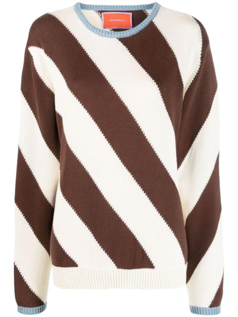 La DoubleJ Veneziana striped cotton jumper