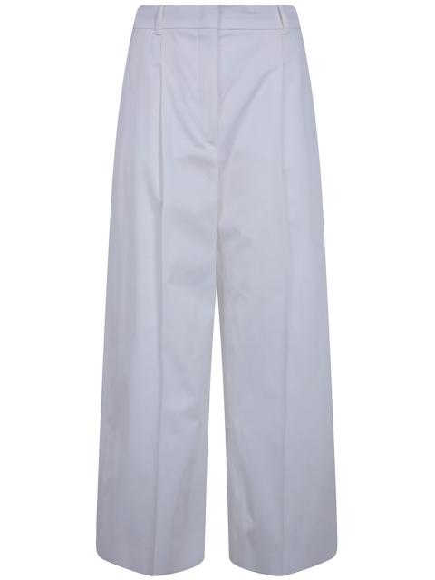 Max Mara Studio "Tequila" Cotton Wide Leg Trousers