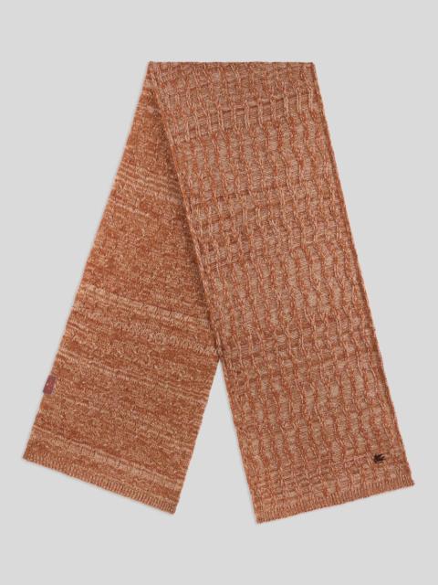 Etro CABLE-KNIT CASHMERE SCARF