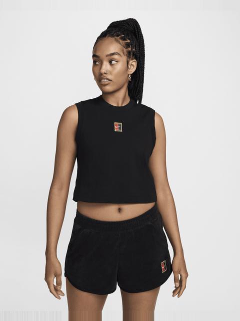 Nike Women's Court Heritage Cropped Tennis Tank Top