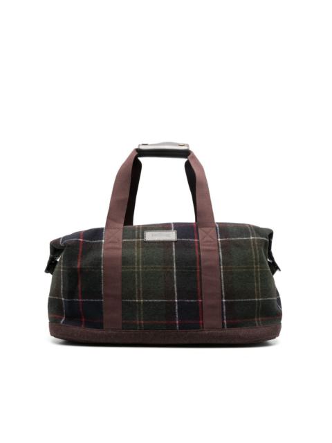 Barbour tartan-check holdall