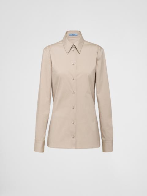 Prada 스트레치 Poplin 셔츠