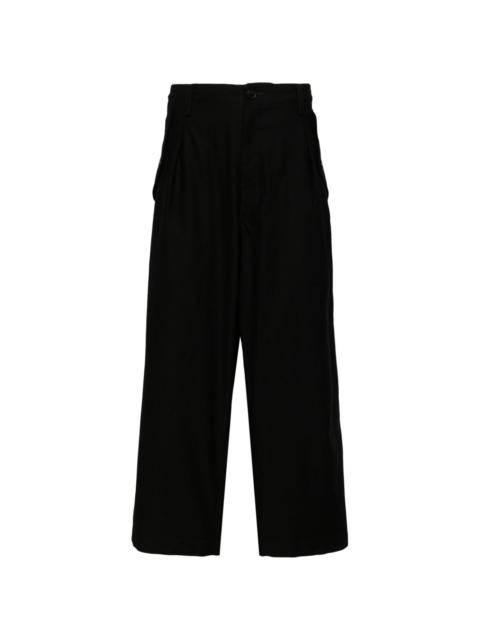 cropped cotton trousers