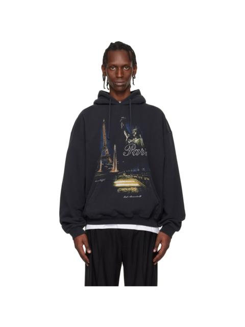 VETEMENTS Black 'Paris' Tourist Hoodie