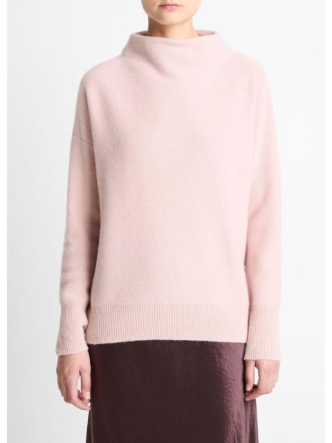 Vince Plush Cashmere Funnel-Neck Sweater