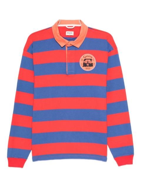 BODE striped rugby polo shirt
