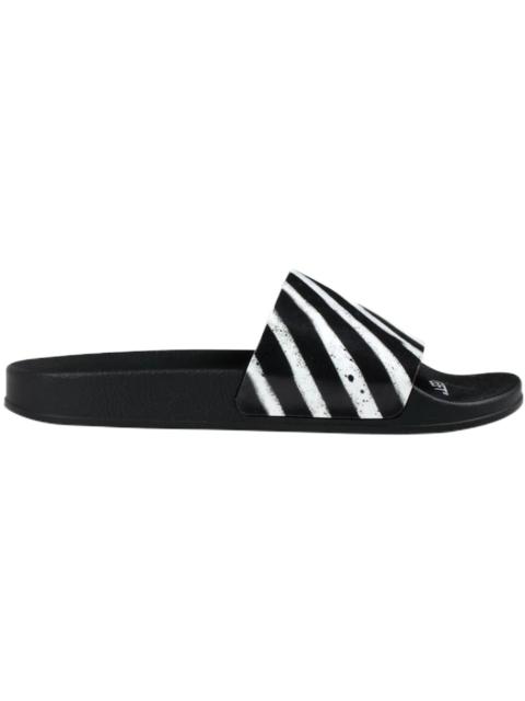 Off-White OFF-WHITE Spray Stripes Slider Black White SS20
