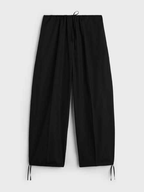 TOTEME Drawstring cotton trousers black