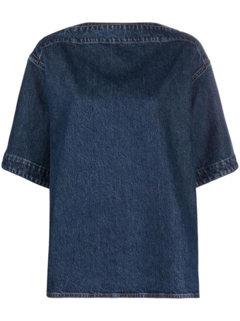 TOTEME short-sleeve denim top