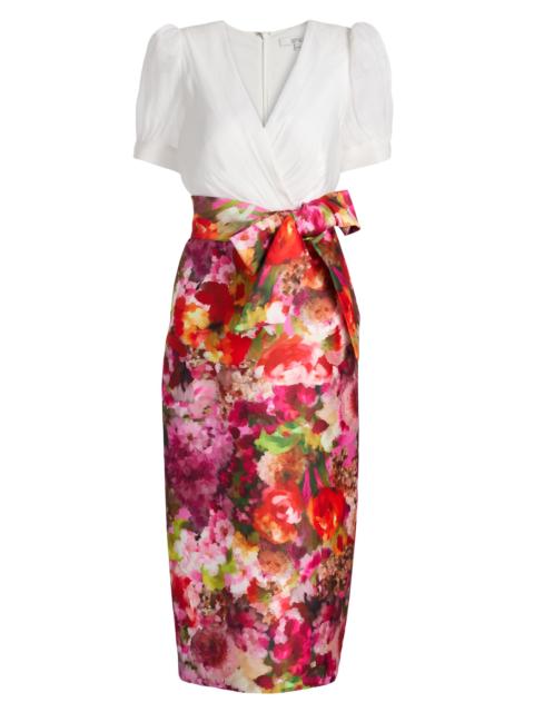 BADGLEY MISCHKA Women's Vibrant Floral Cocktail Dress - Pink Multi
